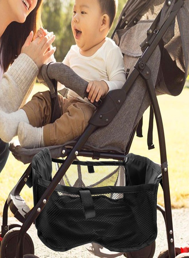 Yardenfun 2pcs Universal Stroller Basket Attachment Large Capacity Under Stroller Storage Bag for Trend Wagon Accessories and Easy to Install Organizer for Stroller Storage - Image 5